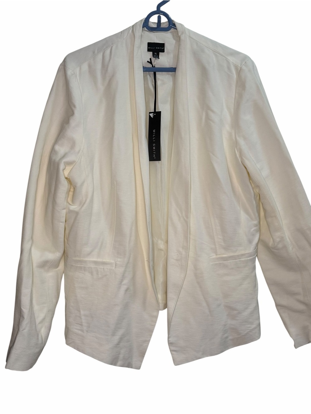 Willi Smith Cream Open-Front Blazer Jacket size XL nwt